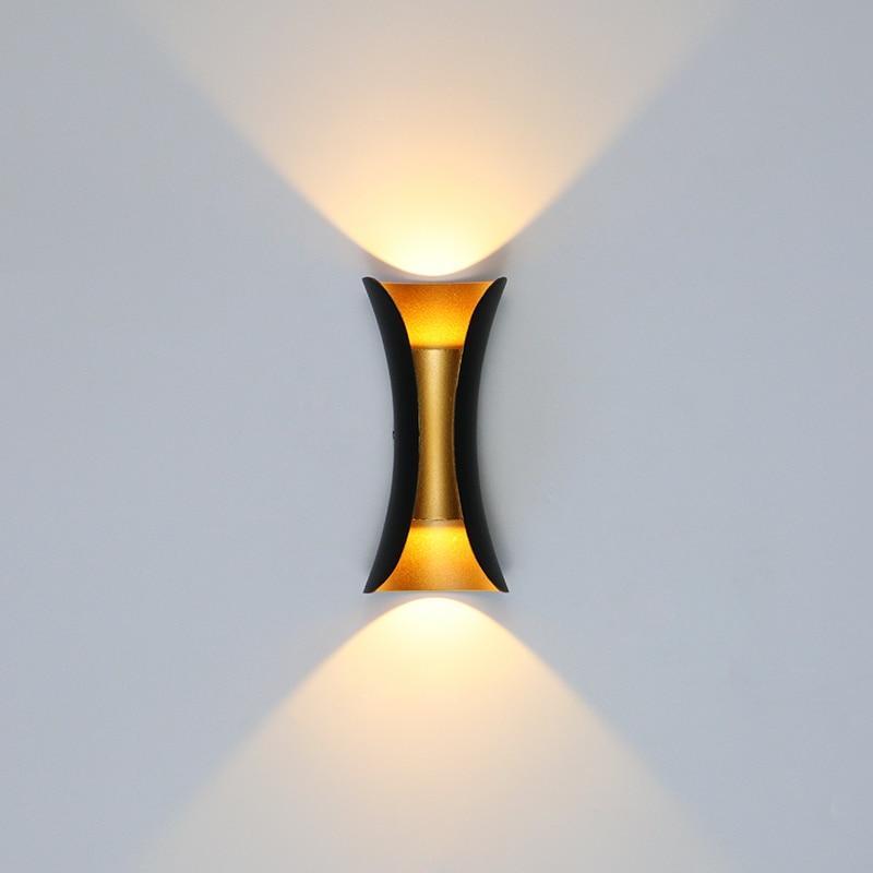 Ray Minimalismo LED Applique da Esterno Curva Montate Corridoio