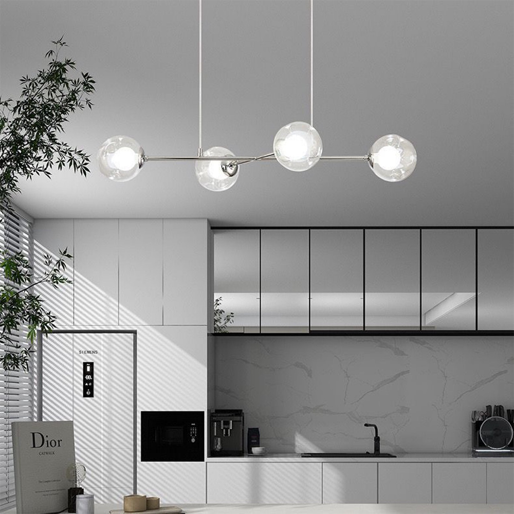 Valentina Nordico Bauhaus Lampadari Metallo Vetro Soggiorno