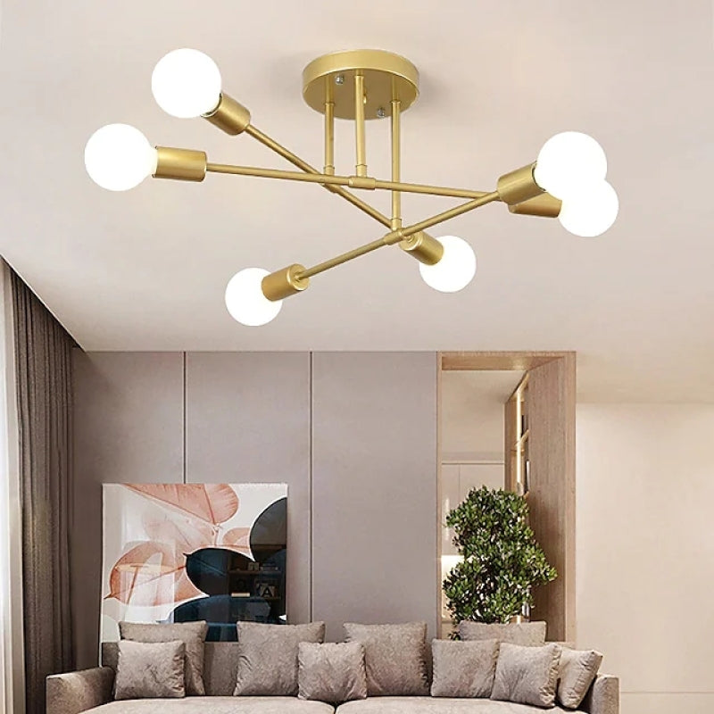Valentina Moderno Minimalismo LED Lampade a Sospensione Metallo Oro Nero Soggiorno/Camera da Letto
