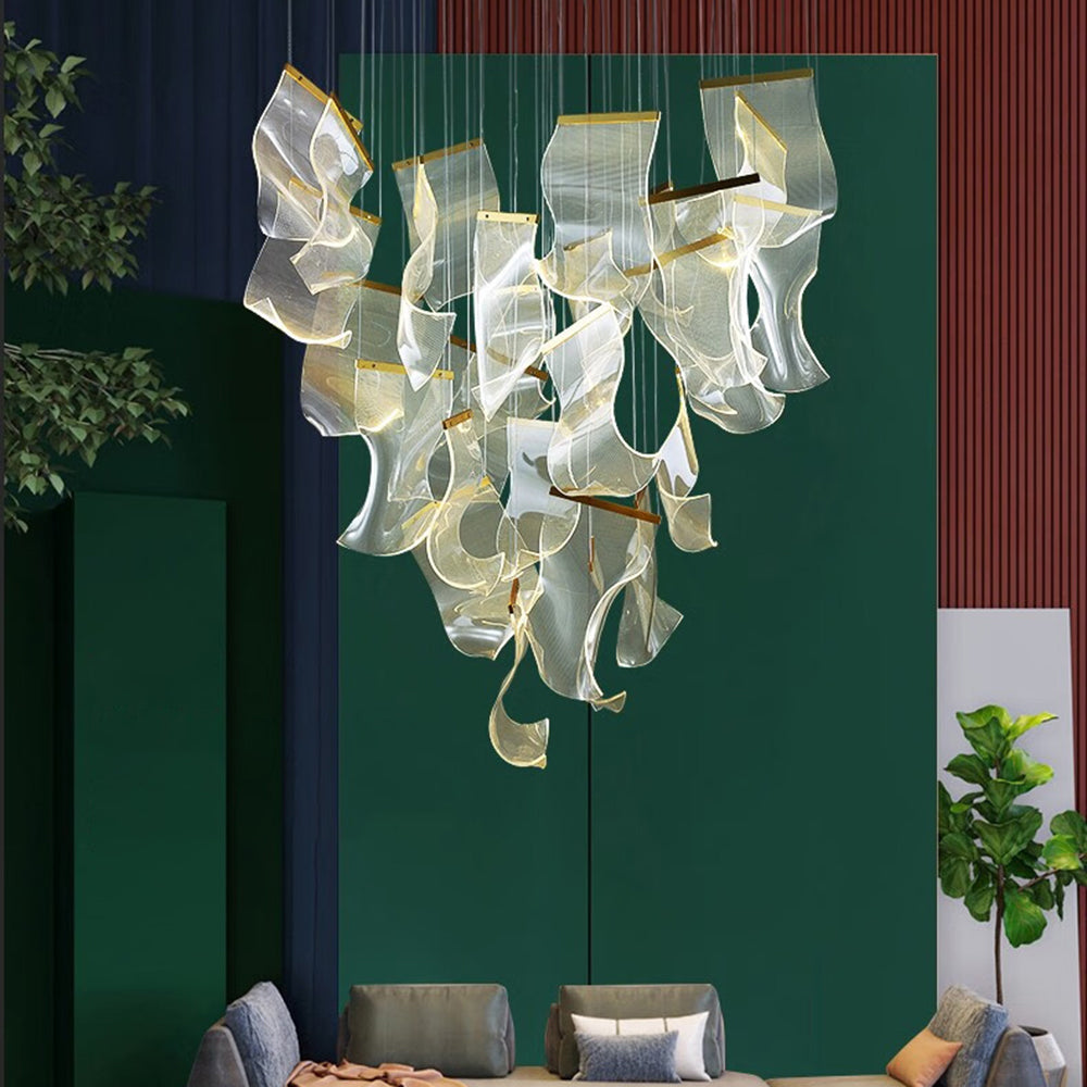 Marylin Moderni Led Lampadari Artistico Acrilico Metallo Oro Soggiorno/Camera da Letto