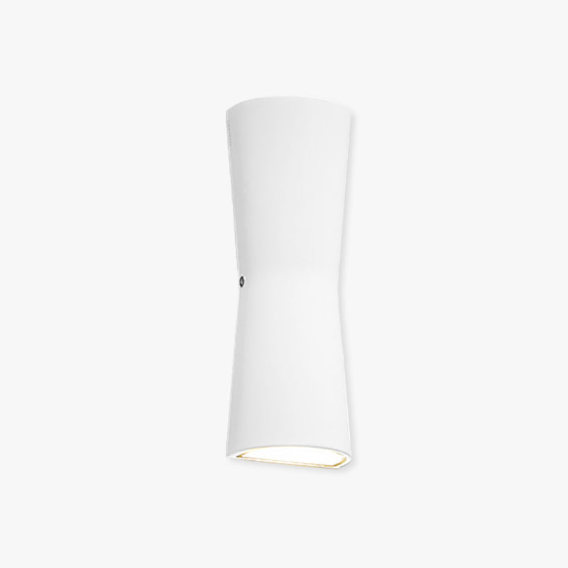 Ray Moderne LED Lampada da Esterno Metallo Nero/Bianco Torcia