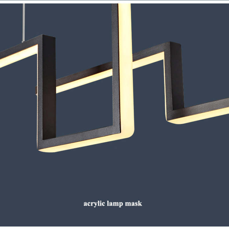 Bouvet Lampada a Sospensione Designer Metallo Nero/Oro Lineare