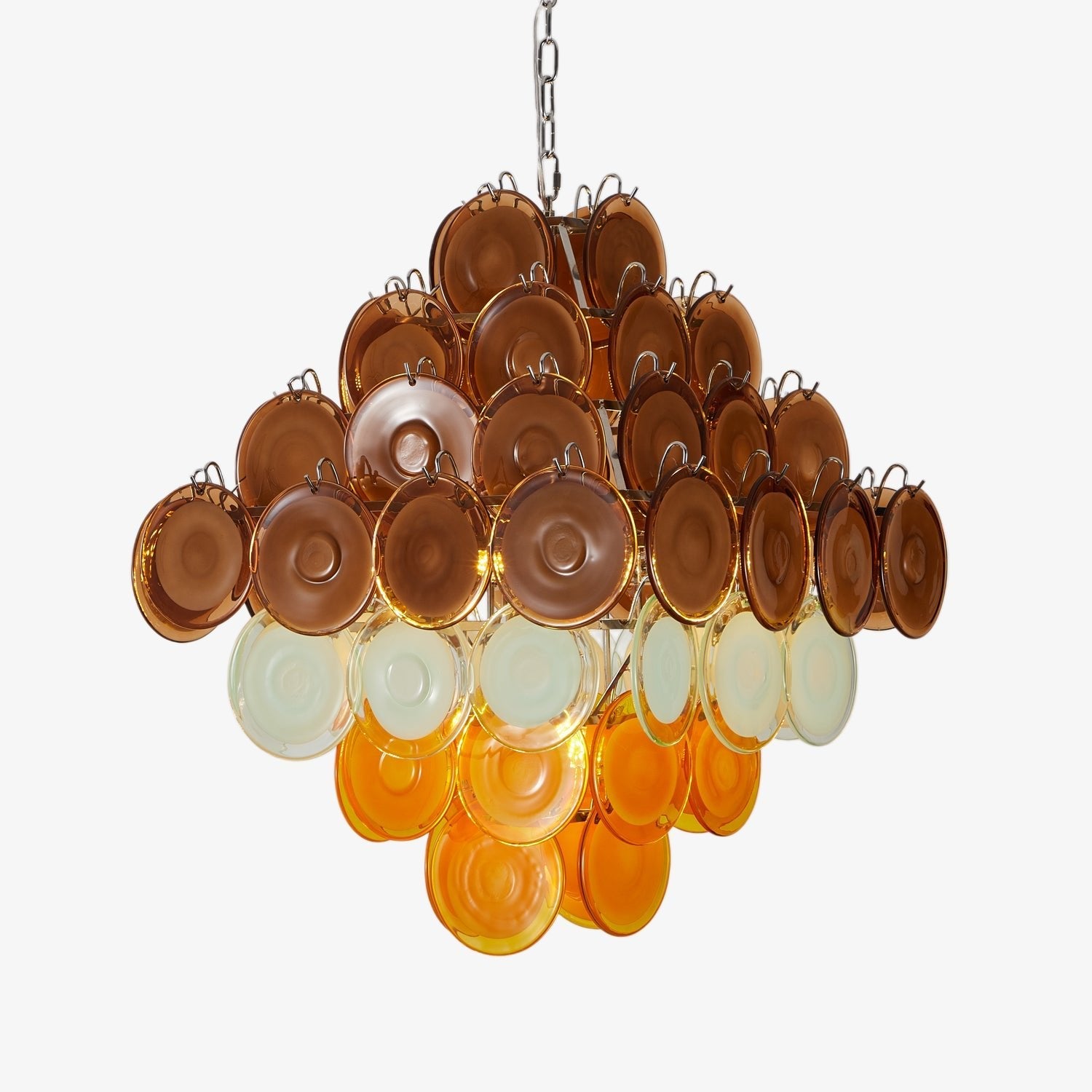 Aurora Chandelier Retro Glass Disc Multicolor Vintage - Neutralighting