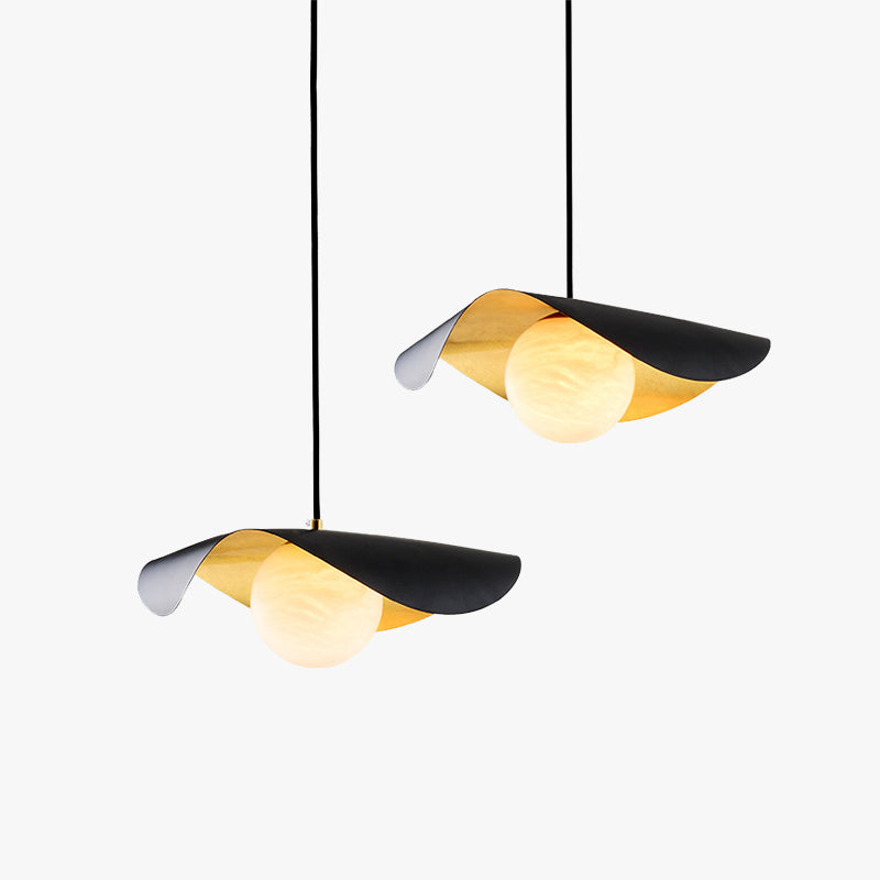 Arisha Moderna Speciale LED Lampada a Sospensione Metallo Marmo Nero Cappello Sala da Pranzo/Soggiorno/Camera da Letto