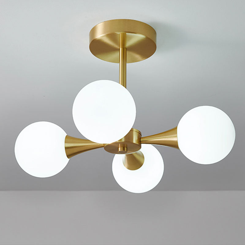 Valentina Moderno LED Lampade a Sospensione Sfera Oro Metallo/Vetro Camera da Letto
