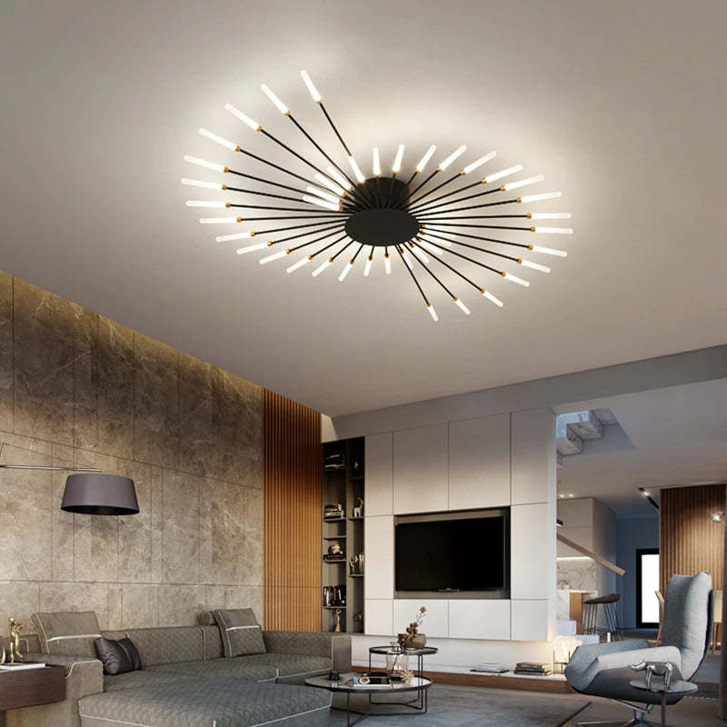 Lowry Moderni LED Montaggio Incasso Plafoniere Fuochi Artificiali Nere/Ore Soggiorno/Camera da Letto