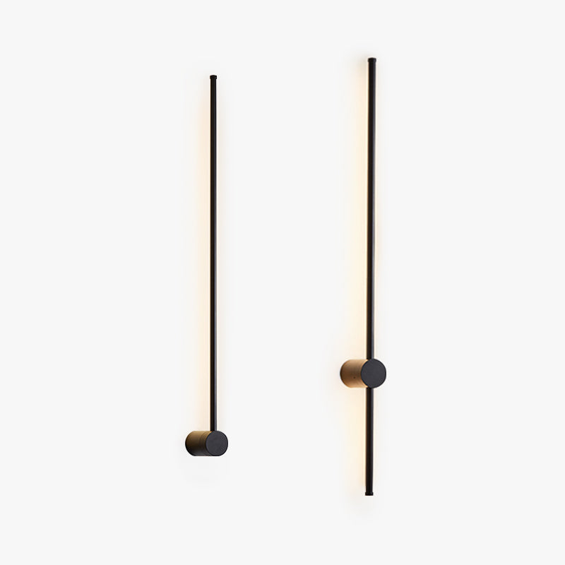 Ray Minimalista LED Applique da Esterni Nero Lineare Ruotabile Corridoio/Giardino