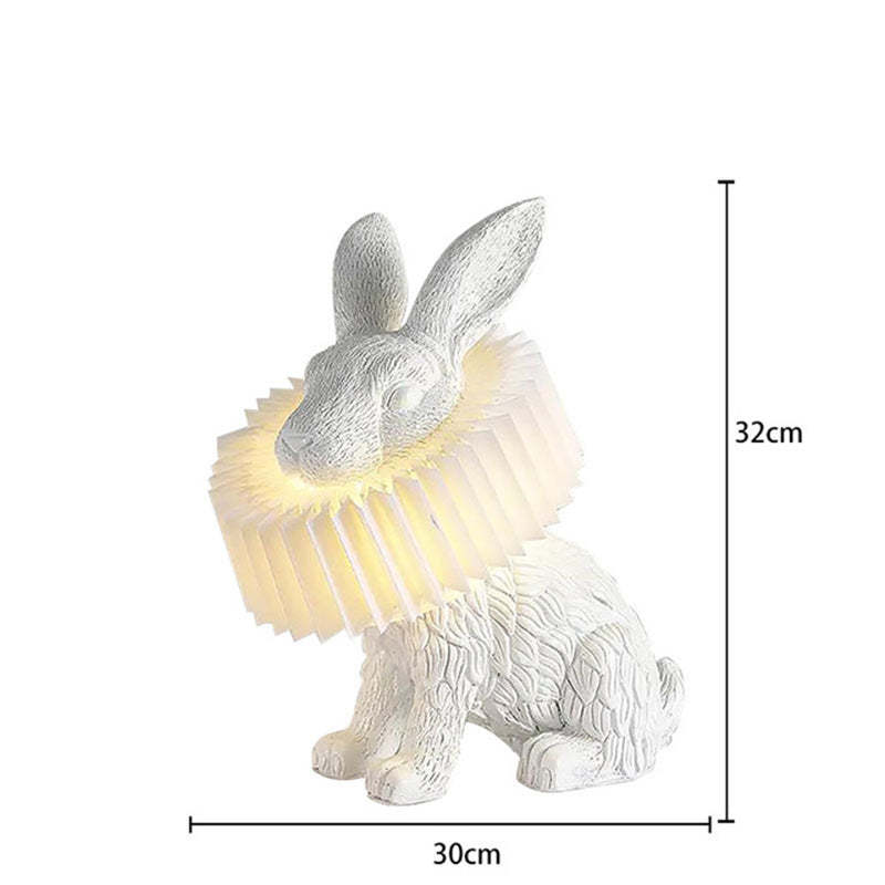 Alice Bellissimo LED Coniglio Lampada da Tavolo Vetro Trasparente Soggiorno/Camera da Letto