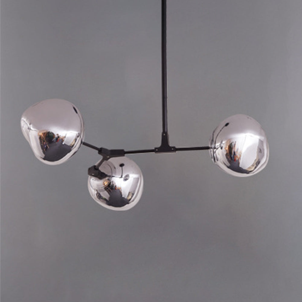 Mirza Moderno Globo Lava Lampade a Sospensione Apparecchio 3/6/8 Testa Nero/Bianco