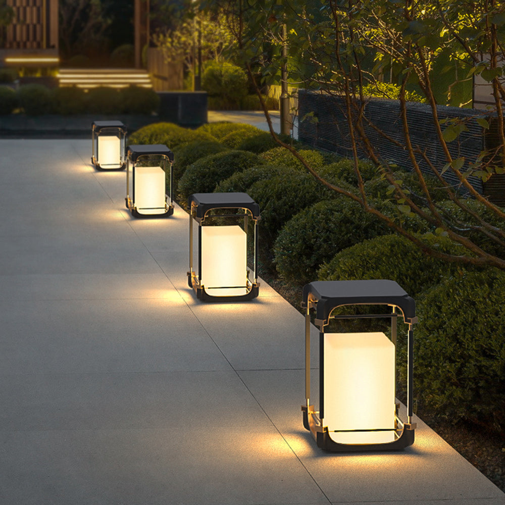 Ray Semplice Cubo/Cuboide Cavo/Solare Lampade da Esterno Corridoio
