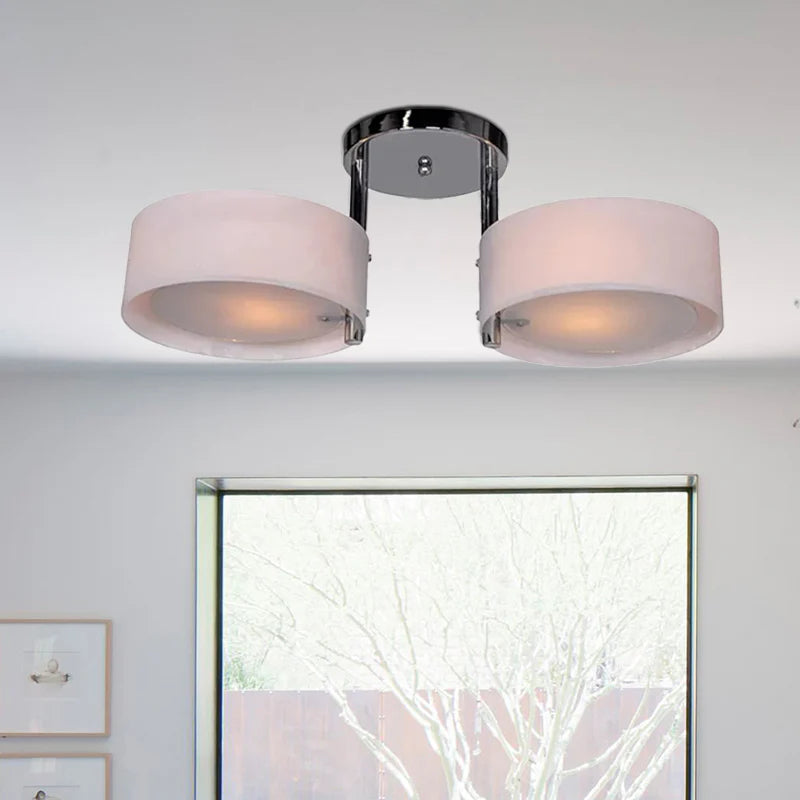 Arisha Moderno Tondo Acrilico Vetro Plafoniere Corridoio