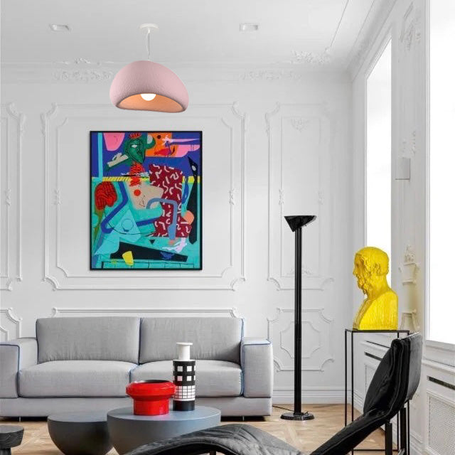 Byers Lampada a Sospensione Grigio/Bianco/Rosa/Blu Nube Sferica Soggiorno