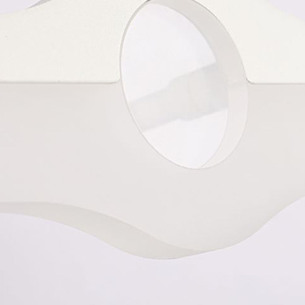 Arisha Moderni Design LED Applique Impermeabile Piccolo Arco Bianco Metallo Acrilico Bagno