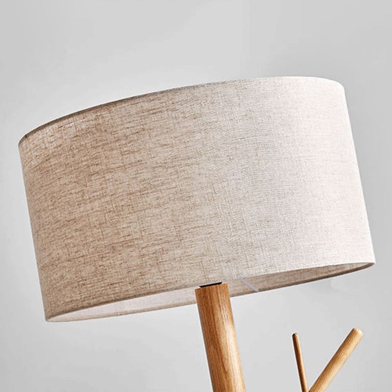 Muto Tessuto Legno Albero Giapponese Lampade da Terra