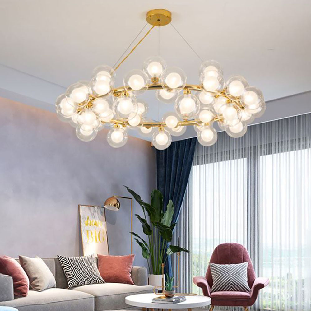 Valentina Moderni LED Oro Lampade a Sospensione Metallo/Vetro Camera da Letto