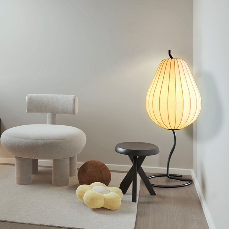 Ritta Moderno Pera Forma LED Lampade da Terra Tessuto/Metallo Soggiorno
