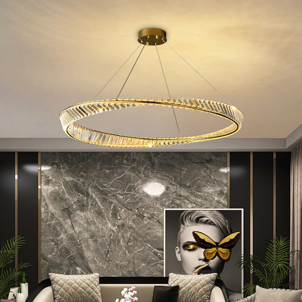 Kirsten Moderni LED Lampadario Oro Metallo/Vetro Soggiorno/Camera da Letto