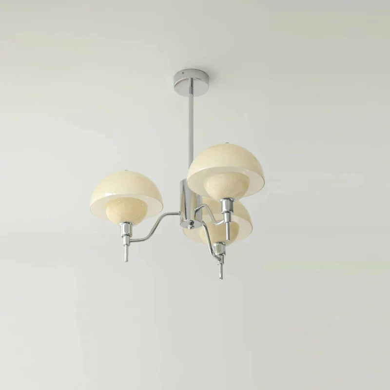 Valentina Moderno Metallo Vetro Sospensione Bianco Beige Camera da letto Soggiorno