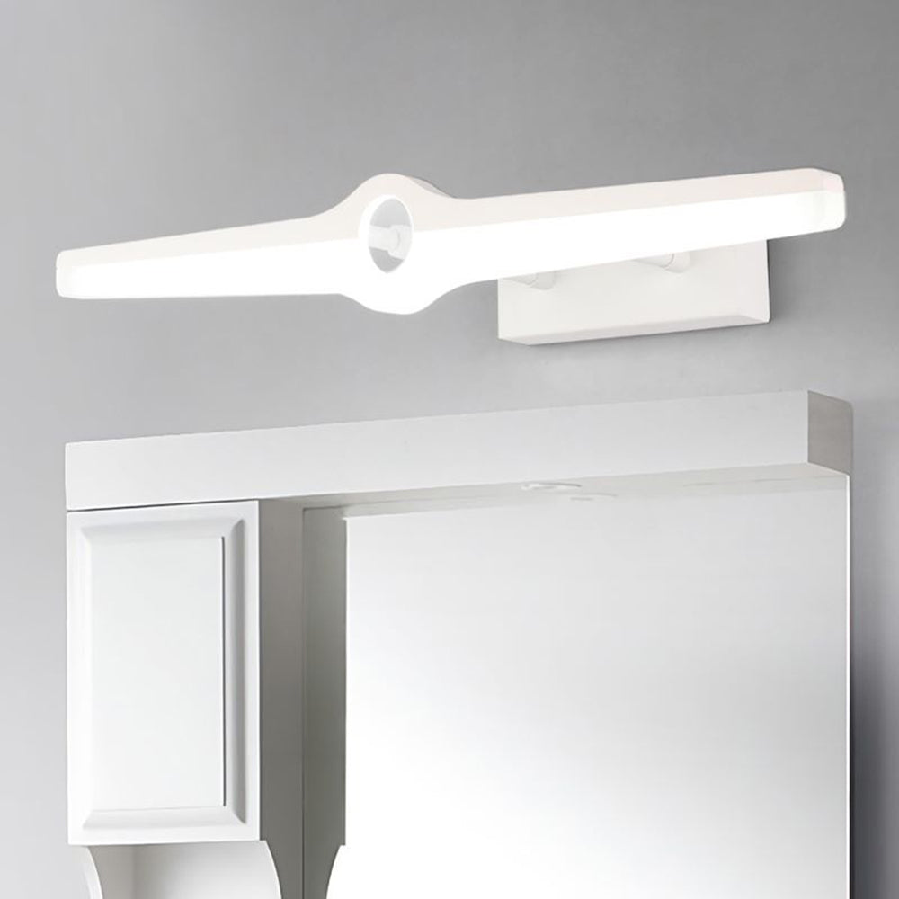 Arisha Moderni Design LED Applique Impermeabile Piccolo Arco Bianco Metallo Acrilico Bagno