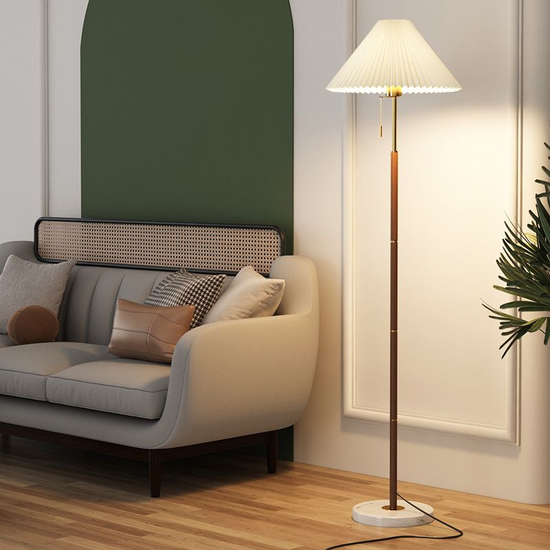Muto Moderno Minimalista Plissettato Lampade da Terra Metallo Marmo