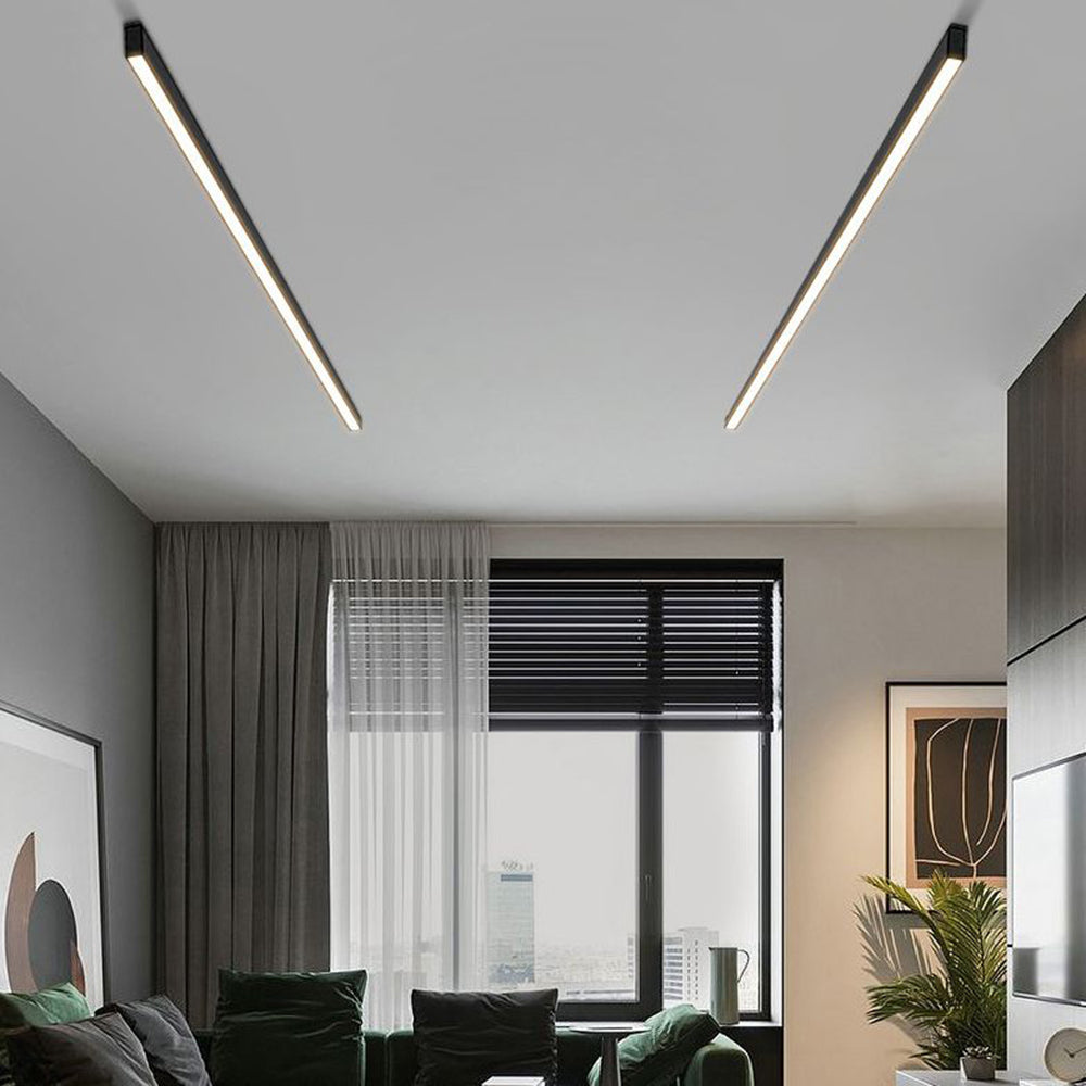 Arisha Moderne Lineare Design LED Plafoniere Economico Metallo Nere