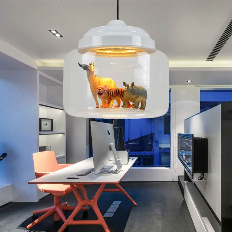 Arisha Moderno Animale Arte Deco Vetro Lampade a Sospensione