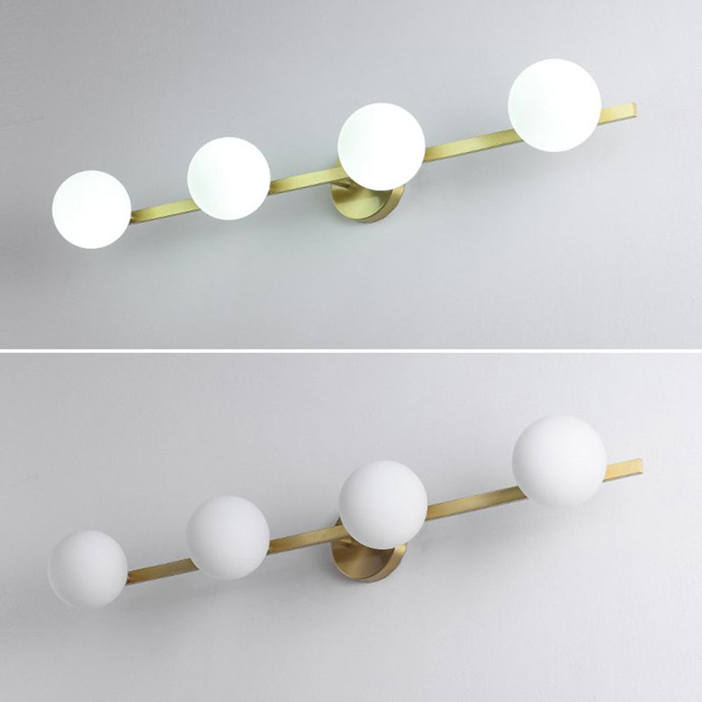 Valentina Minimalismo LED Piccolo Applique Lineare Metallo/Vetro Oro Bagno