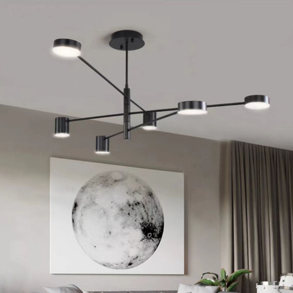 Weiss Industriale Moderni LED Lampade a Sospensione Filiale Metallo Nero/Oro Soggiorno/Camera da Letto