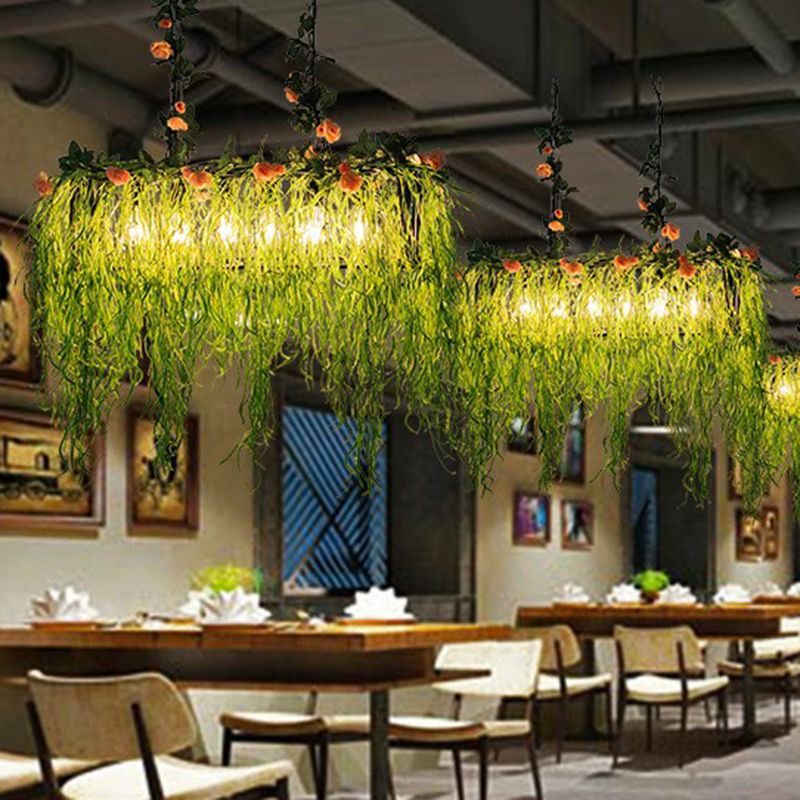 Ritta Rustica Arte Contadina Deco Impianto Rettangolo Lampade a Sospensione