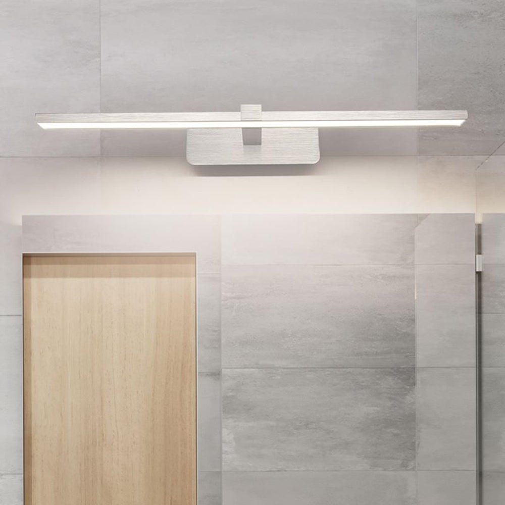 Arisha Minimalismo Rettangolo LED Applique Impermeabile Metallo Bianco Specchio Bagno