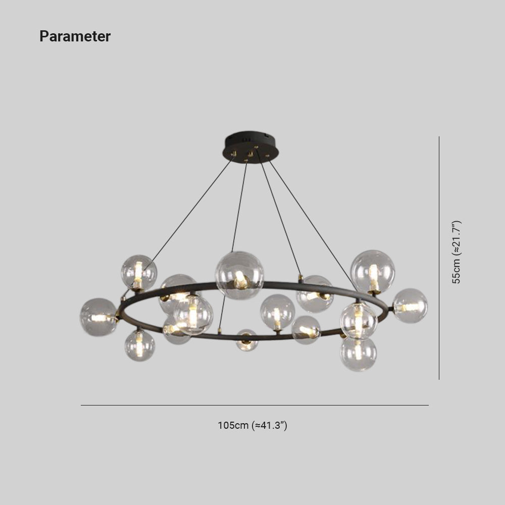 Valentina Moderno Minimalismo LED Lampade a Sospensione Metallo Vetro Oro/Nero Soggiorno/Camera da Letto/Sala da Pranzo