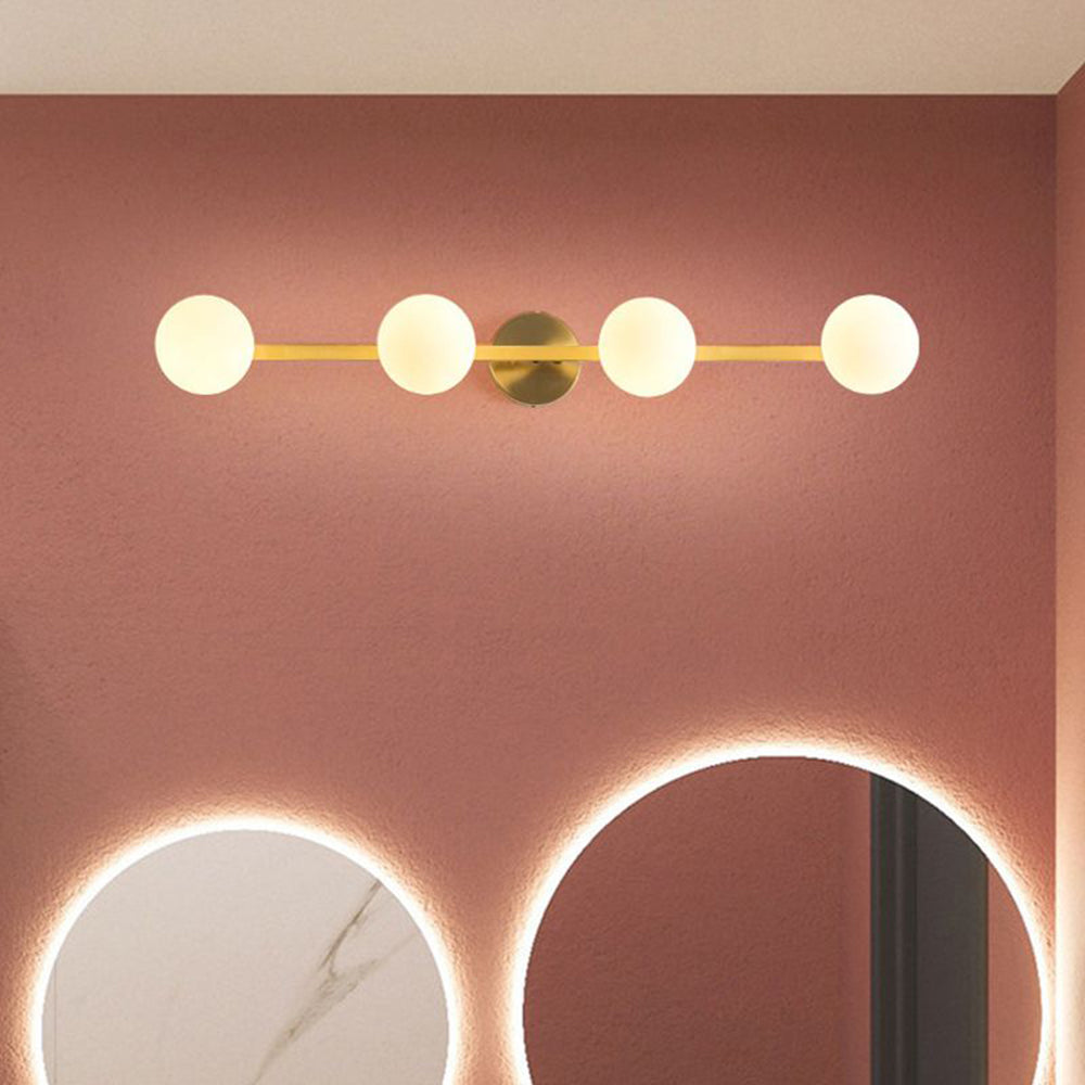 Valentina Minimalismo LED Piccolo Applique Lineare Metallo/Vetro Oro Bagno