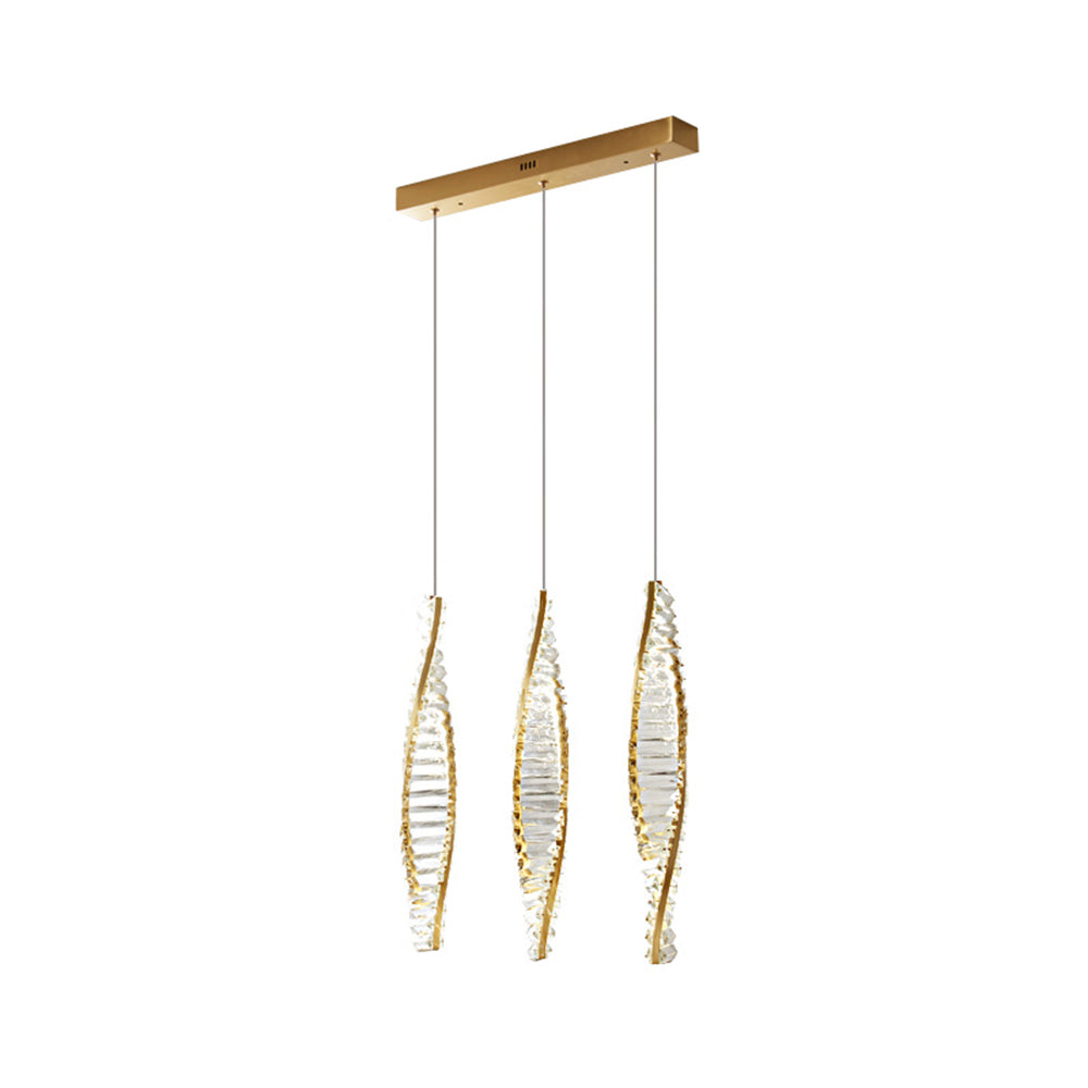 Kristy Moderne LED Spirale Lampade a Sospensione Metallo Nero/Oro Spirale Soggiorno/Camera da Letto