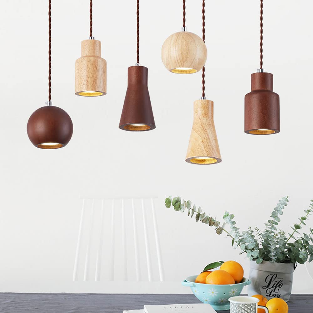 Muto Vintage Legno Sospensione Noce Soggiorno/Bar/Ristorante