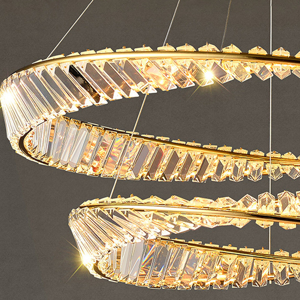 Kirsten Moderni LED Lampadario Oro Metallo/Vetro Soggiorno/Camera da Letto