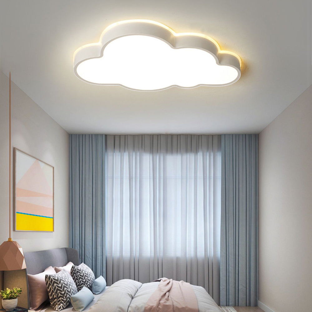 Arisha Plafoniere LED Moderno Nuvole Metallo Acrilico, Bianco