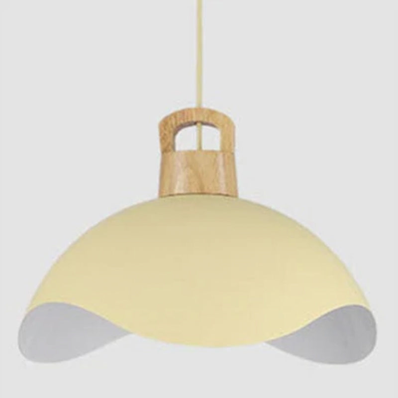 Valentina Lampade a Sospensione Colorato Ombra Singolo Legno/Metallo