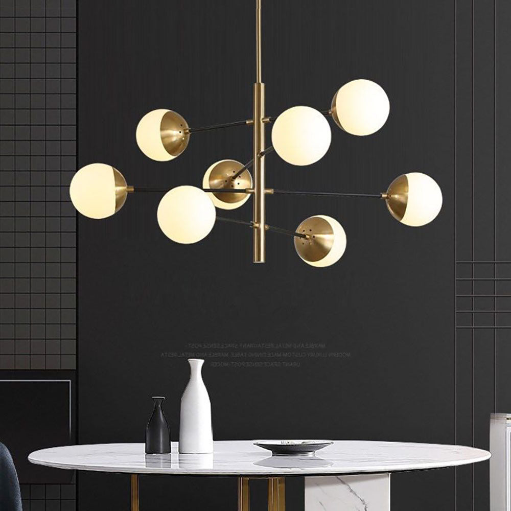 Valentina Moderni LED Lampade a Sospensione Metallo/Vetro Oro Multi Globo Soggiorno/Camera da Letto