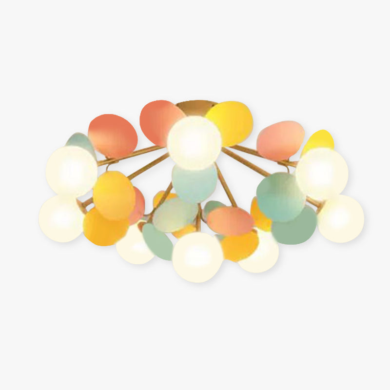 Arisha Moderna LED Design Grappolo Colorata Bianco/Verde/Rosso Bolla Plafoniera Metallo Acrilico Soggiorno/Camera da Letto