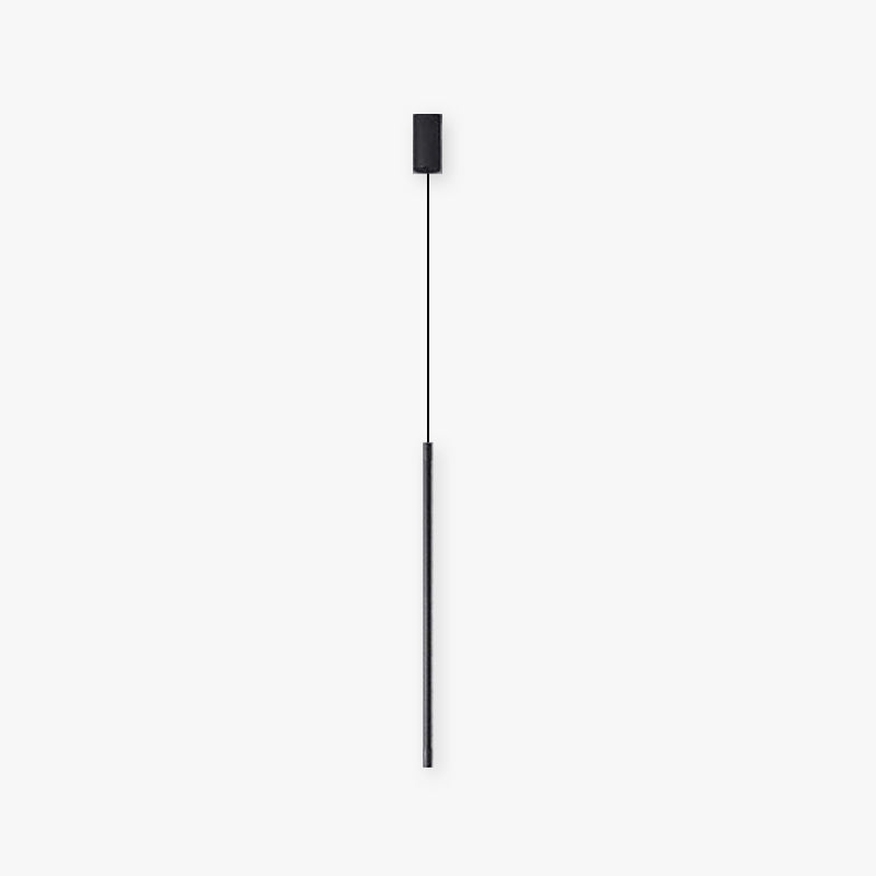 Arisha Minimalista Lampada a Sospensione Metallo/Acrilico Nero Lineare