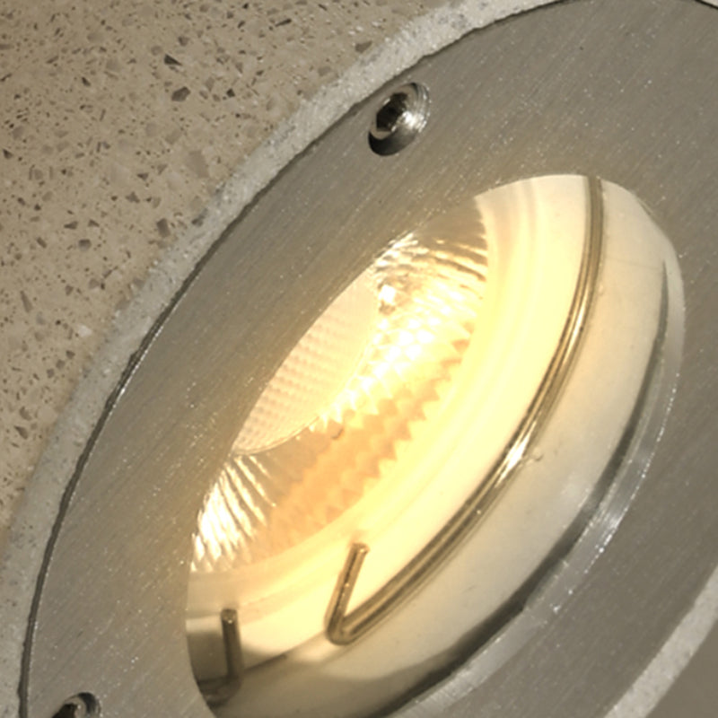 Ray Moderne LED Lampade da Esterno Cilindro Doppio Testa Cemento Nero/Bianco