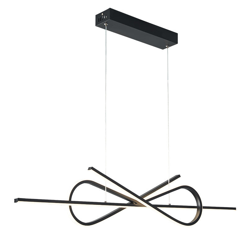 Bouvet Moderna LED Design Lampada a Sospensione Metallo Bianco/Nero Papillon Soggiorno/Camera da Letto
