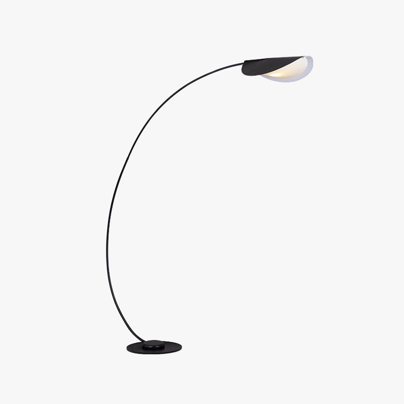 Edge Moderna Design LED Lampada da Terra Metallo Nero Arco Soggiorno/Camera da Letto