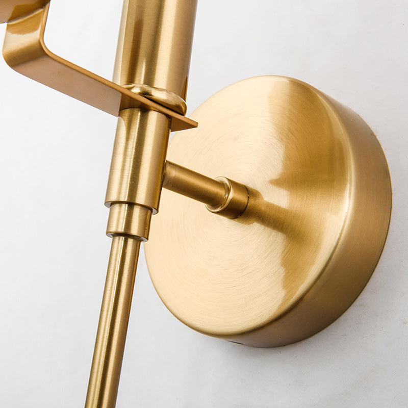 Valentina Minimalismo LED Design Applique Palla Metallo Dolomiti Oro Soggiorno/Camera da Letto