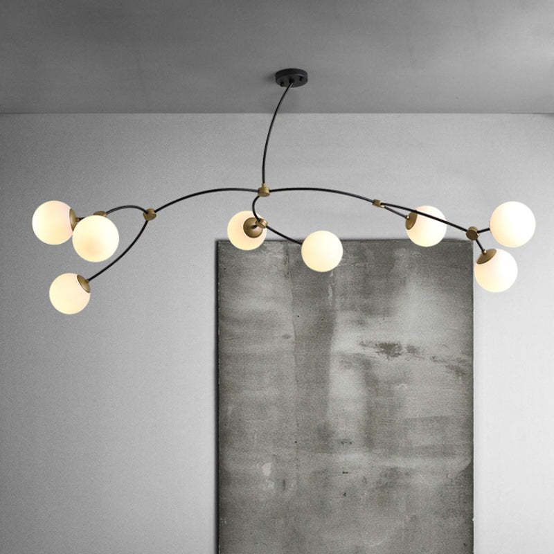 Valentina Minimalista Elegante Irregolare Lampadari Speciale Nera Soggiorno/Camera da Letto