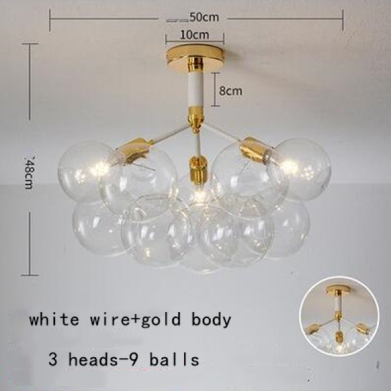 Valentina Decorativo LED Lampade a Sospensione Bianche/Nere/Caffè Bolle Soggiorno/Camera da Letto