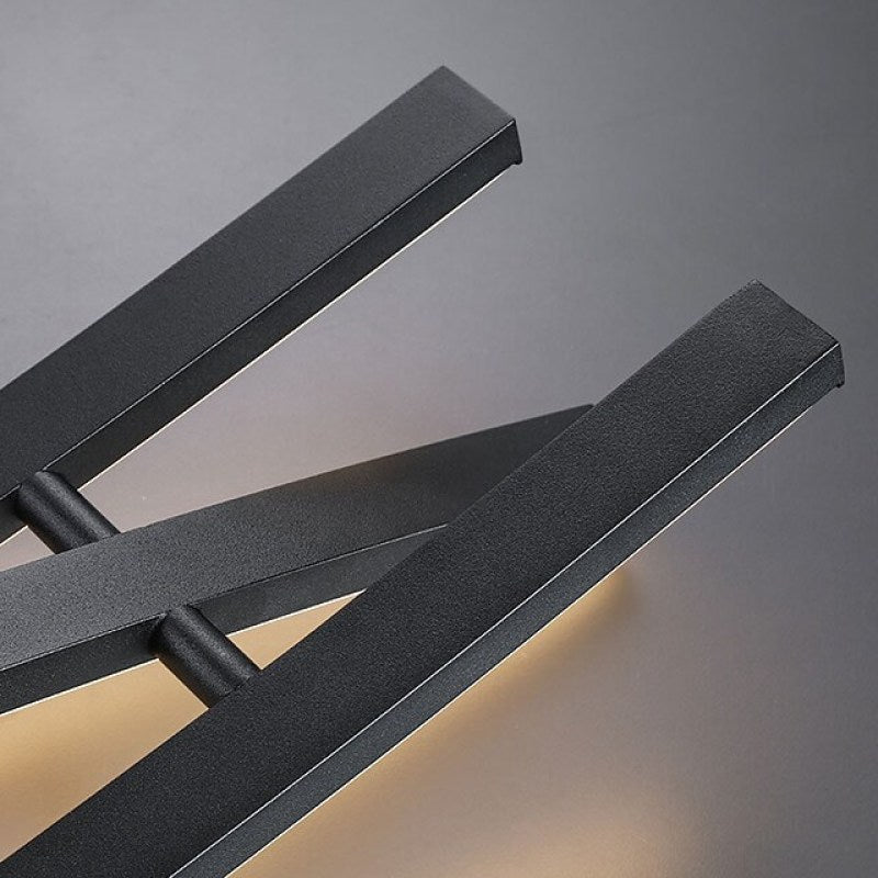 Louise Moderna LED Lineare Lampade a Sospensione Metallo Nero Soggiorno/Camera da Letto
