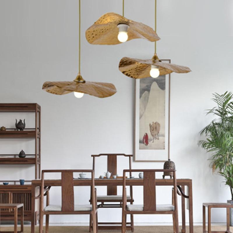 Arisha Natura Lotus Foglia Metallo Lampade a Sospensione Oro