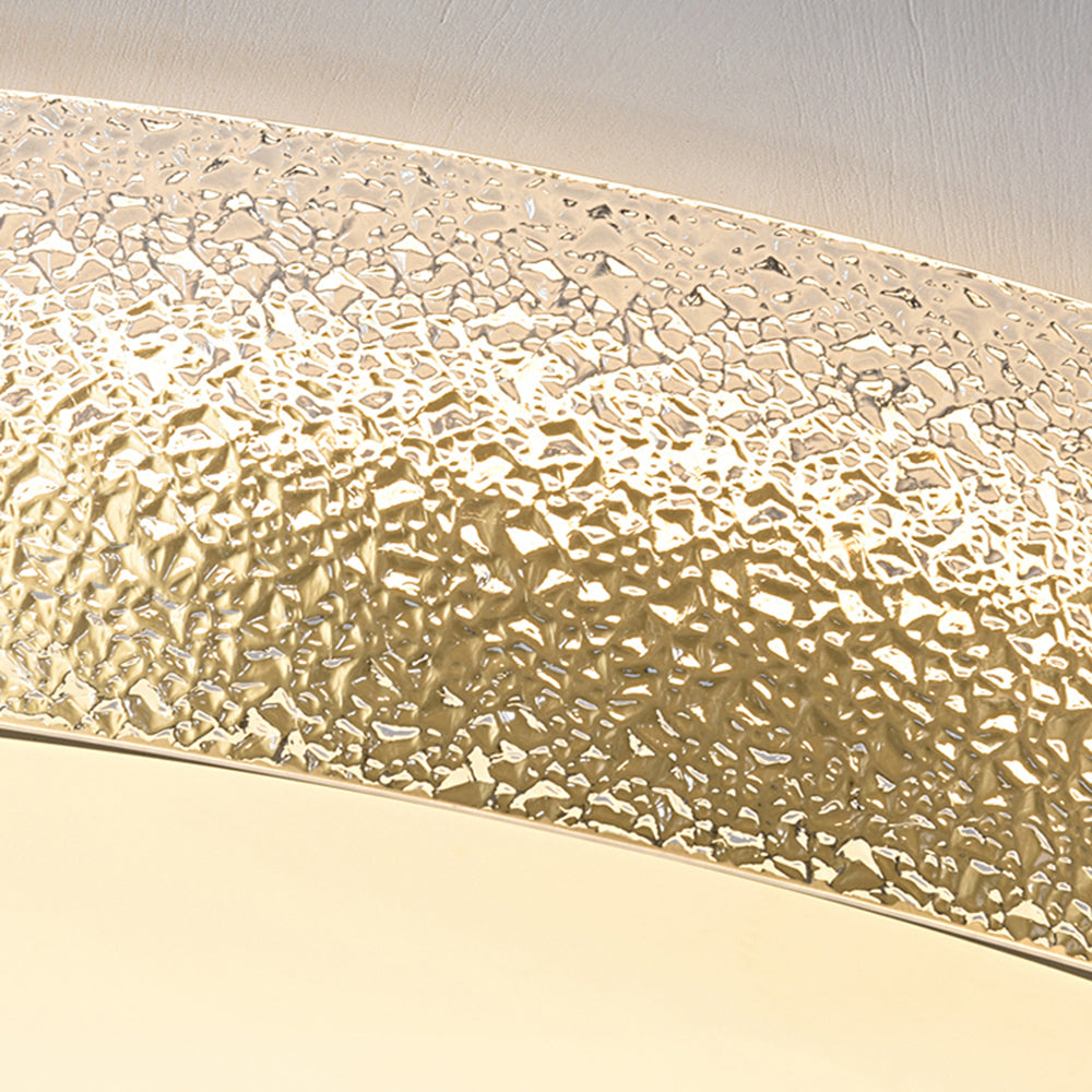 Arisha Moderne LED Plafoniere Incasso Rame Puro/Vetro Diamantato Bianco