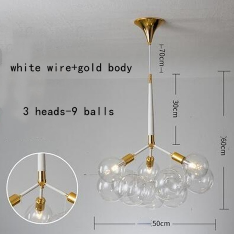 Valentina Decorativo LED Lampade a Sospensione Bianche/Nere/Caffè Bolle Soggiorno/Camera da Letto